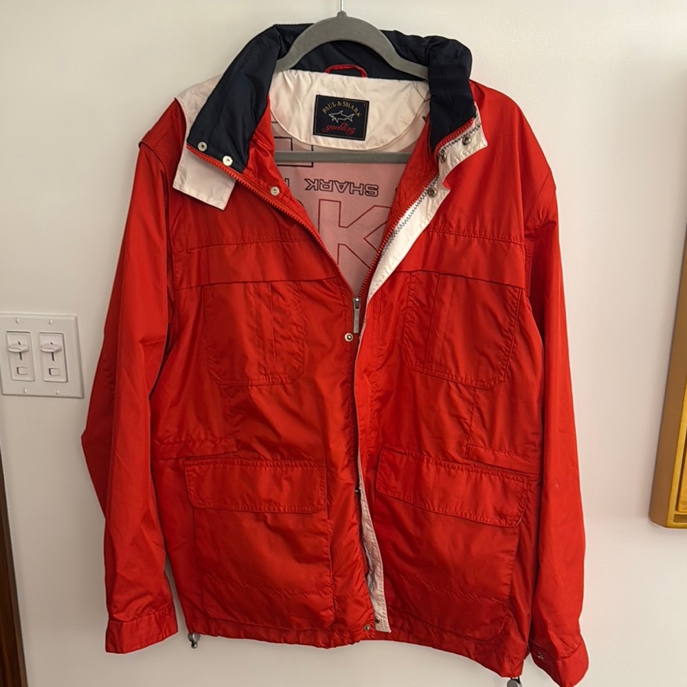 Paul & Shark Red Windbreaker Jacket